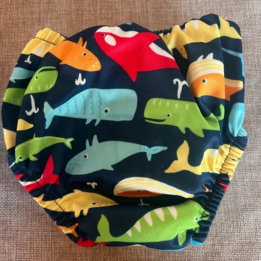 Green Sprouts‎ Baby Reuseable Swim Diapers New Size 6 mo 10-18lbs